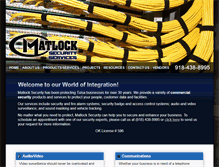 Tablet Screenshot of matlocksecurity.com